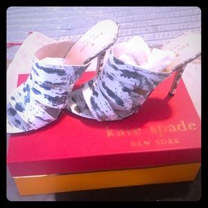Kate Spade  Snakeskin Mule Sandal High Heels